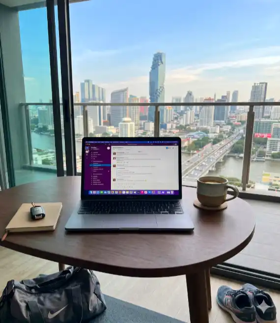 Apartment Bangkok Desk View
