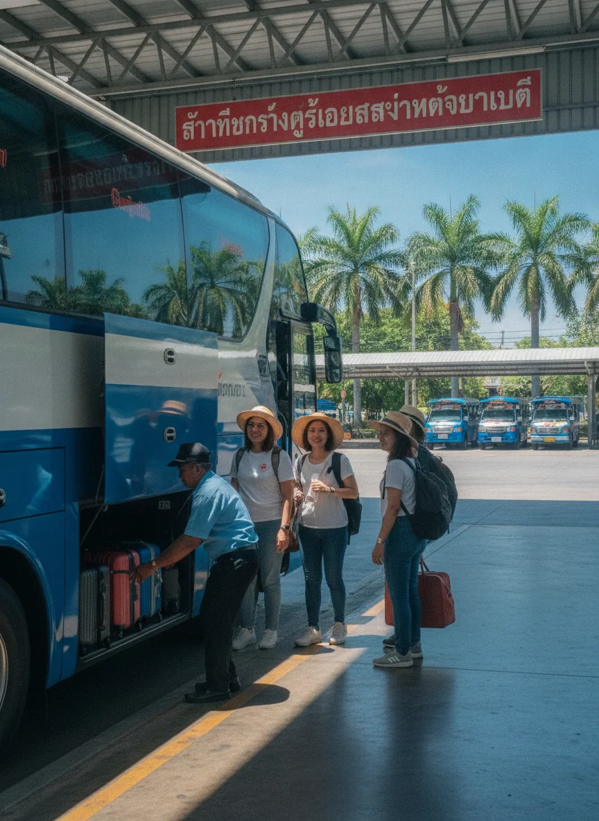 Modern Intercity Coach Bus
