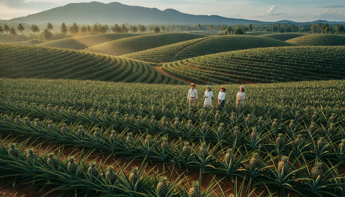 pineapple plantations (Ananas comosus)