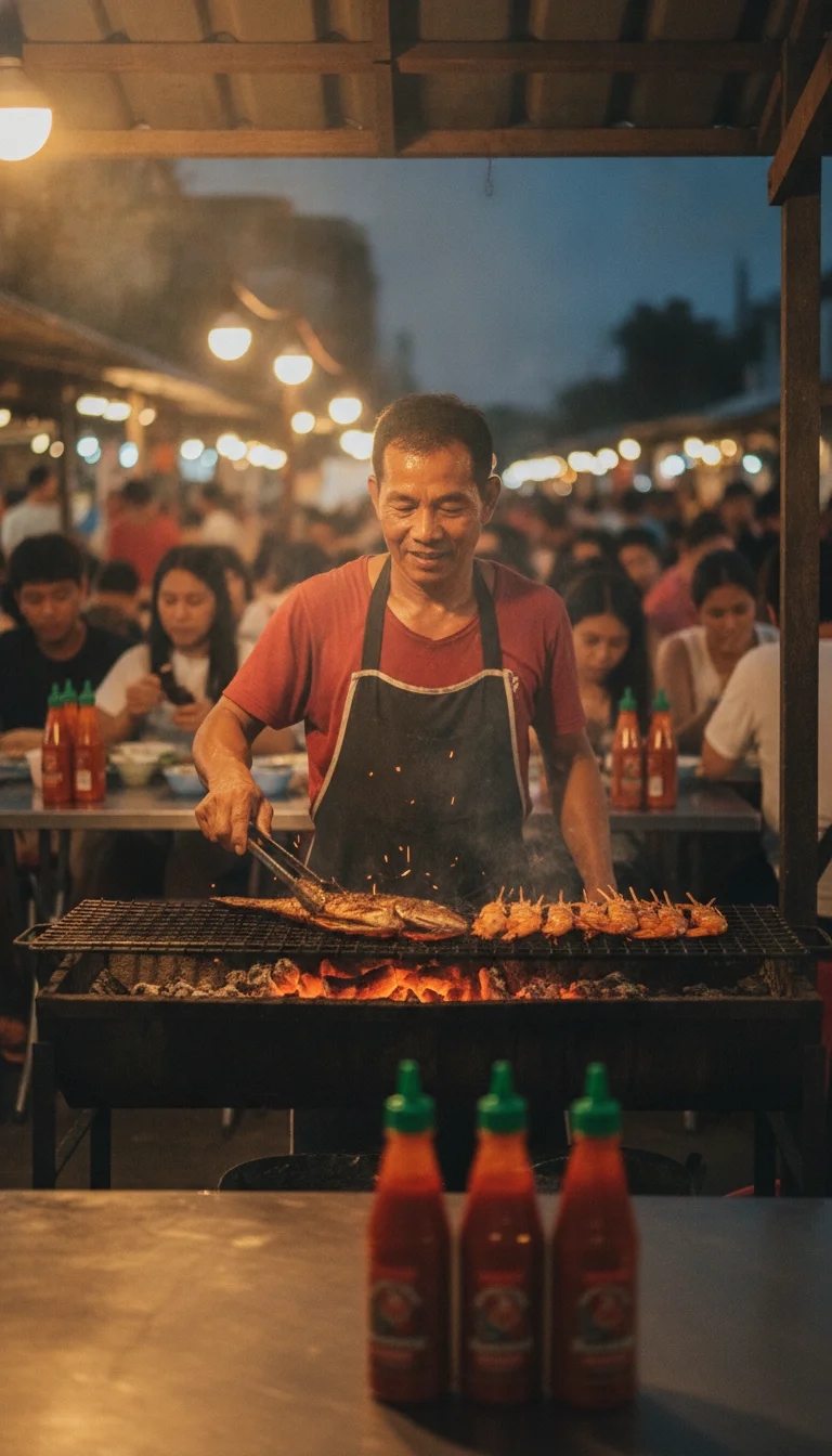 Sriracha Night Market food stall vendor