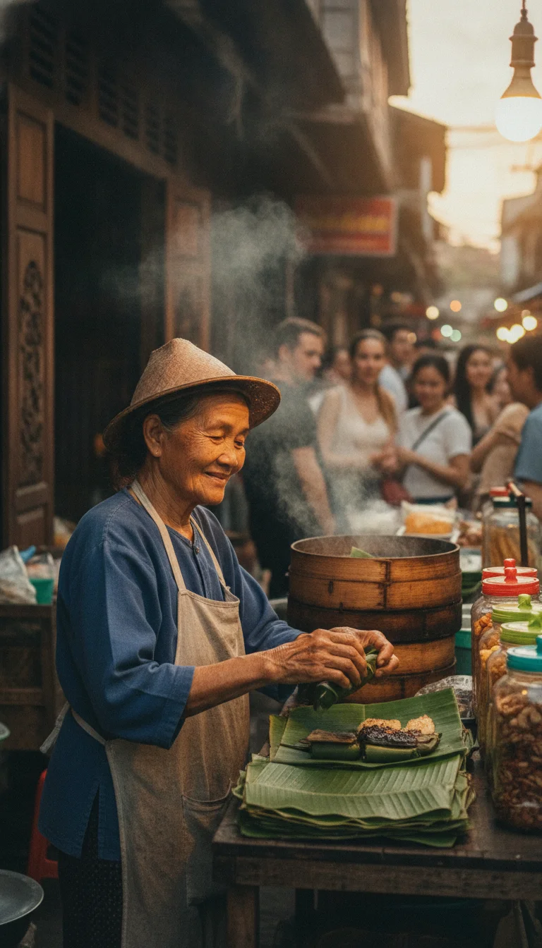 Local street vendor in Nan