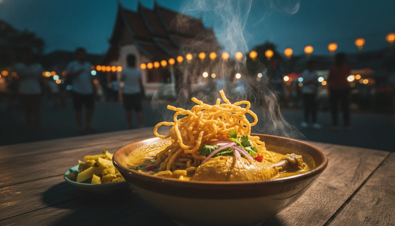 Traditional Nan-style Khao Soi (Northern Thai Curry Noodles)