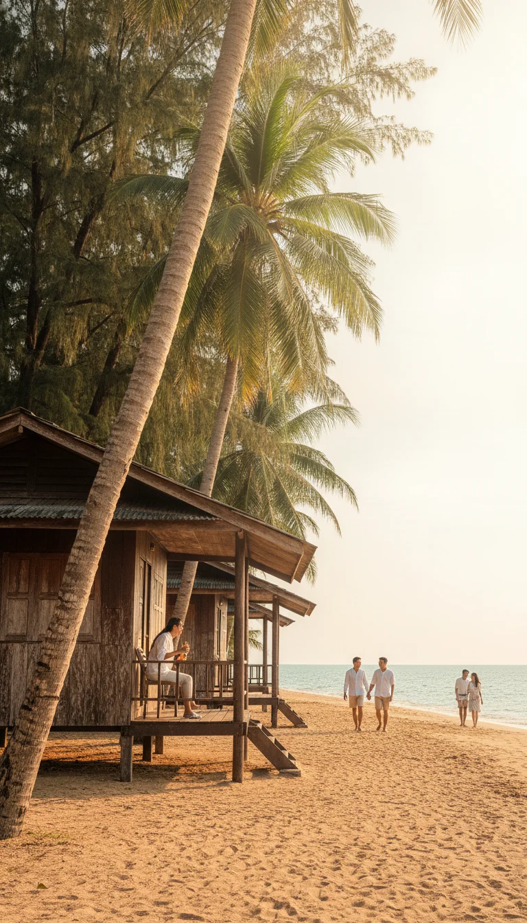 traditional Thai seaside bungalows traditional Thai seaside bungalows