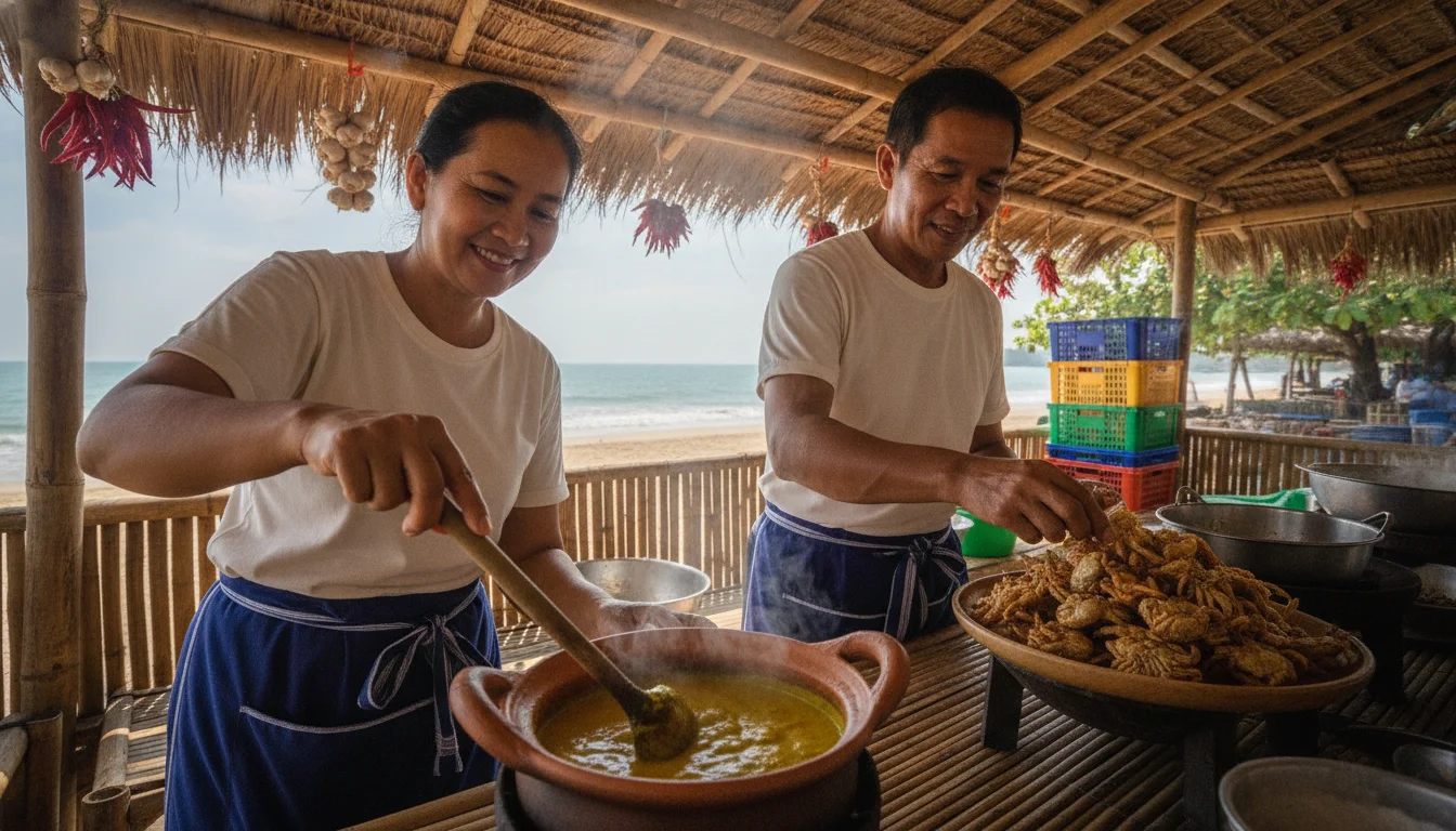 Local Thai cooks at Ban Suan Luang Local Thai cooks at Ban Suan Luang