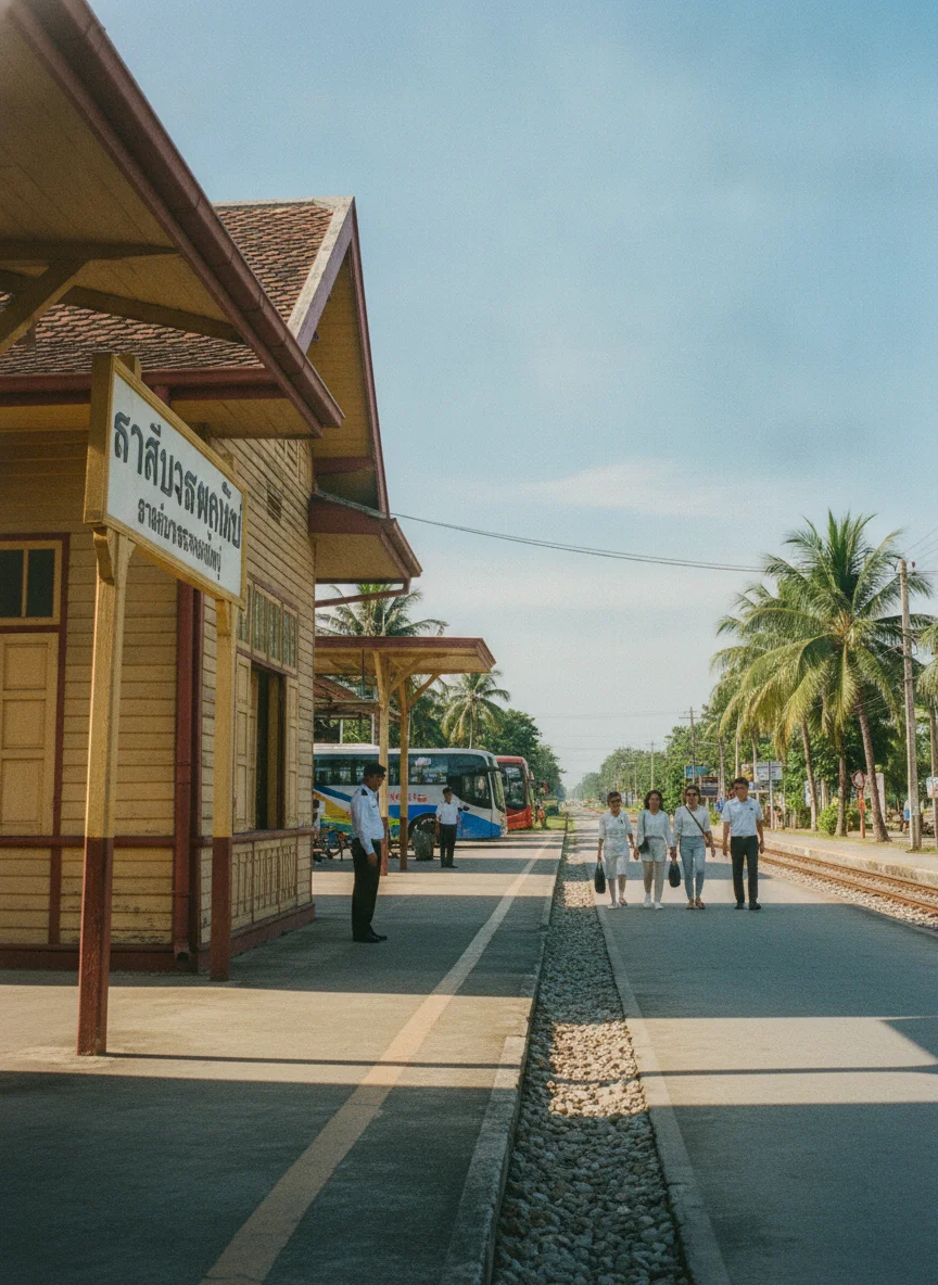 Bang Saphan Yai Railway Station Bang Saphan Yai Railway Station