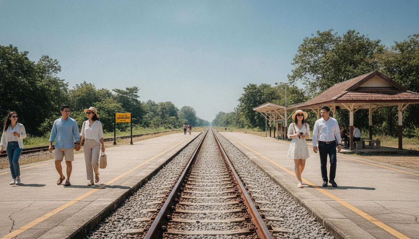 Kui Buri Railway Station platform