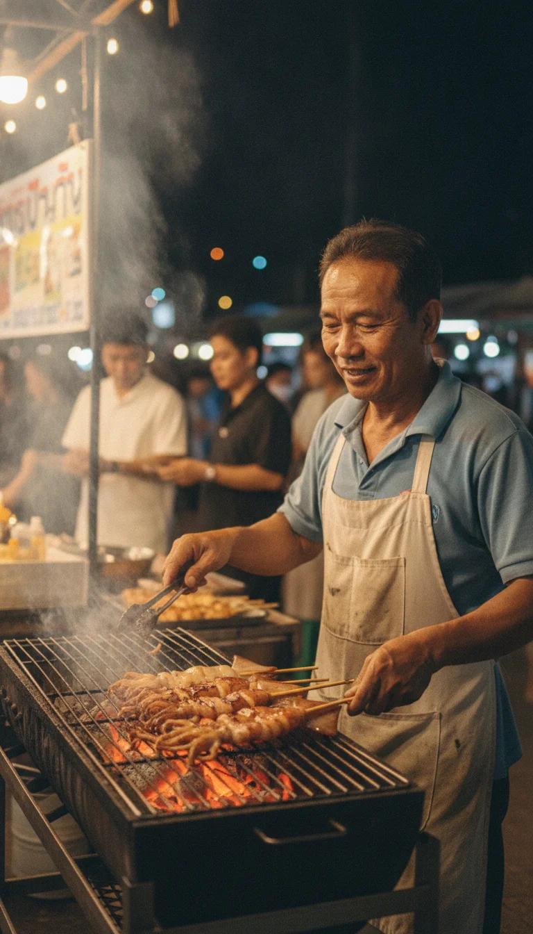 local Thai street food vendor