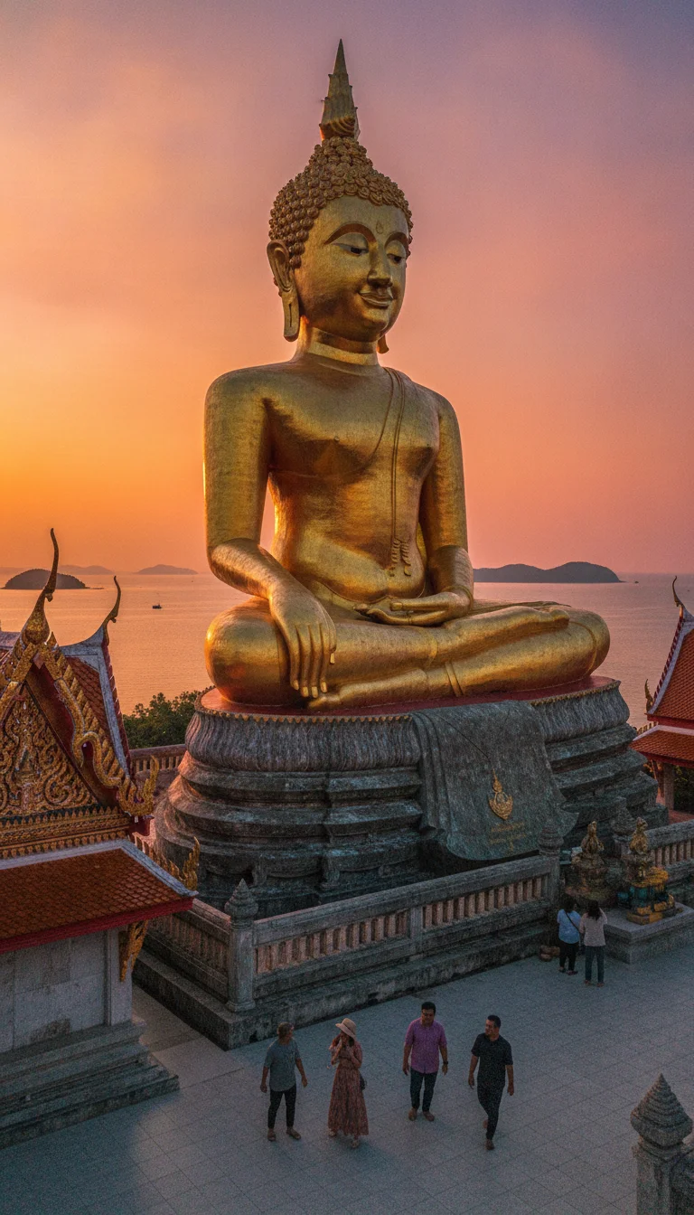 atmospheric shot showing a key landmark, viewpoint, market, temple, or natural feature at Koh Samui