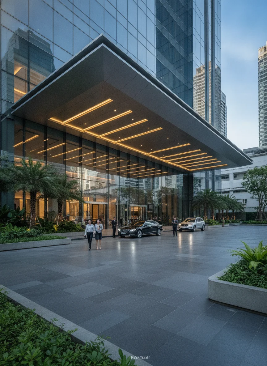 Central Park Offices Entrance, Dusit Central Park Central Park Offices Entrance, Dusit Central Park