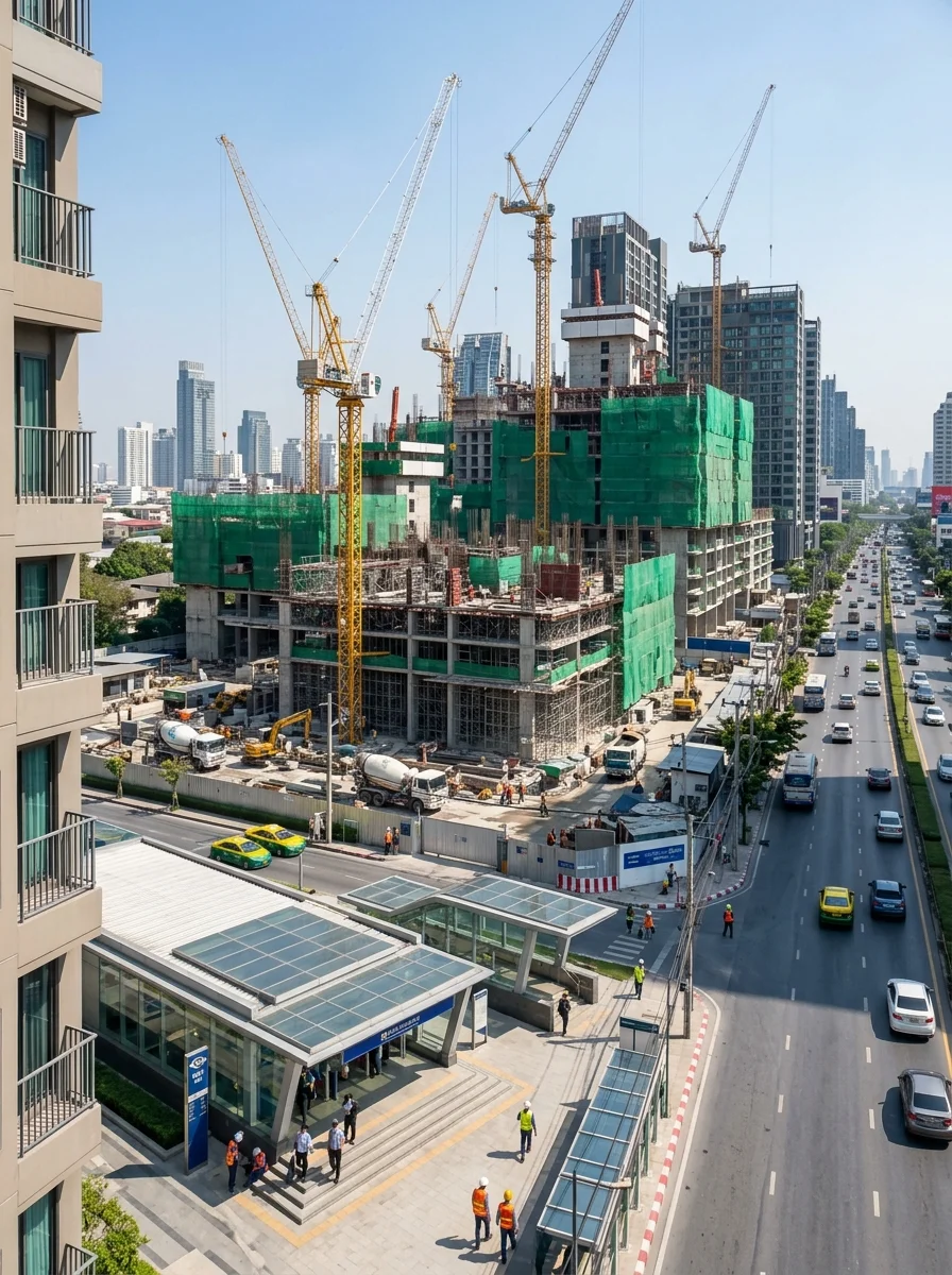 multiple high-rise apartment construction sites multiple high-rise apartment construction sites