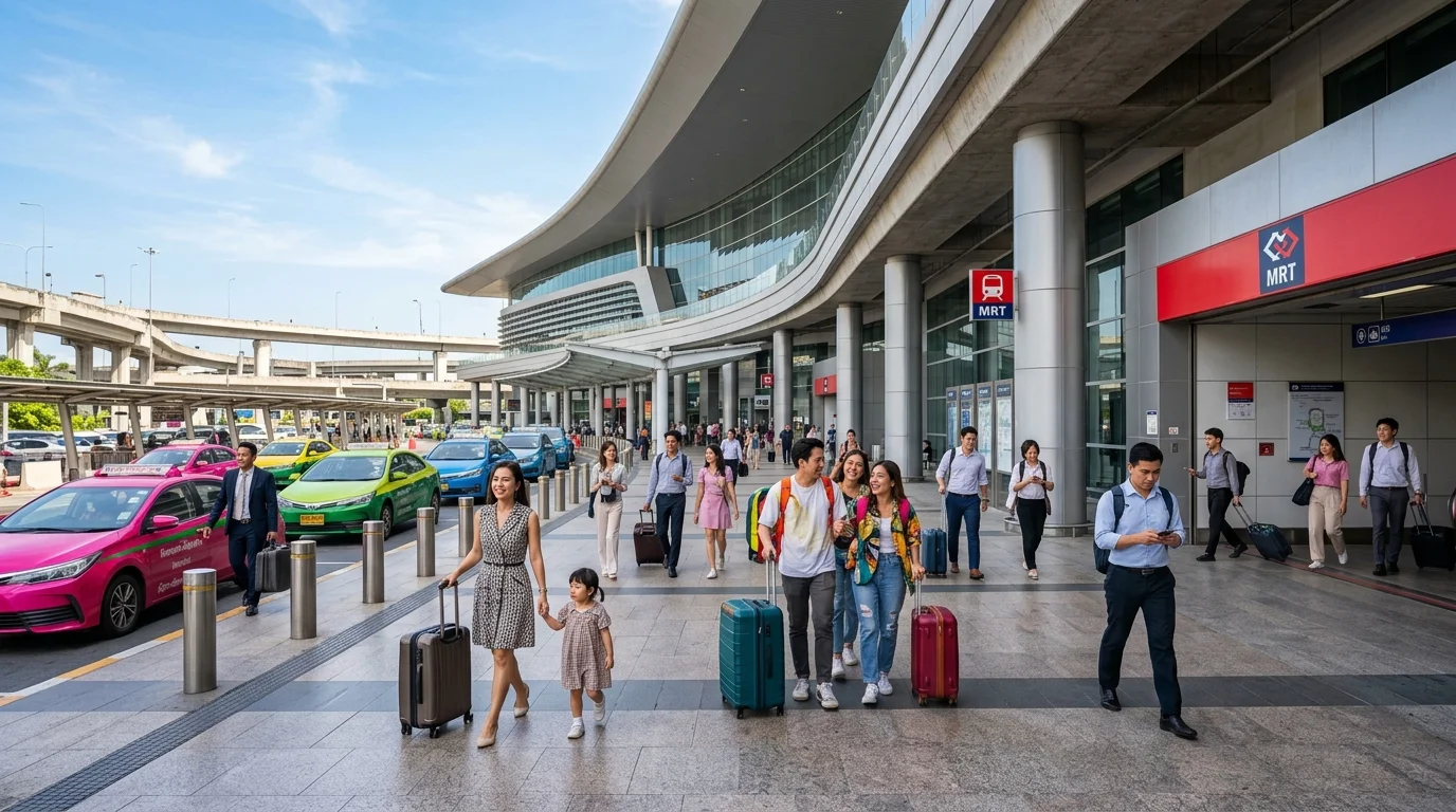 Krung Thep Aphiwat Central Terminal pedestrian approach Krung Thep Aphiwat Central Terminal pedestrian approach