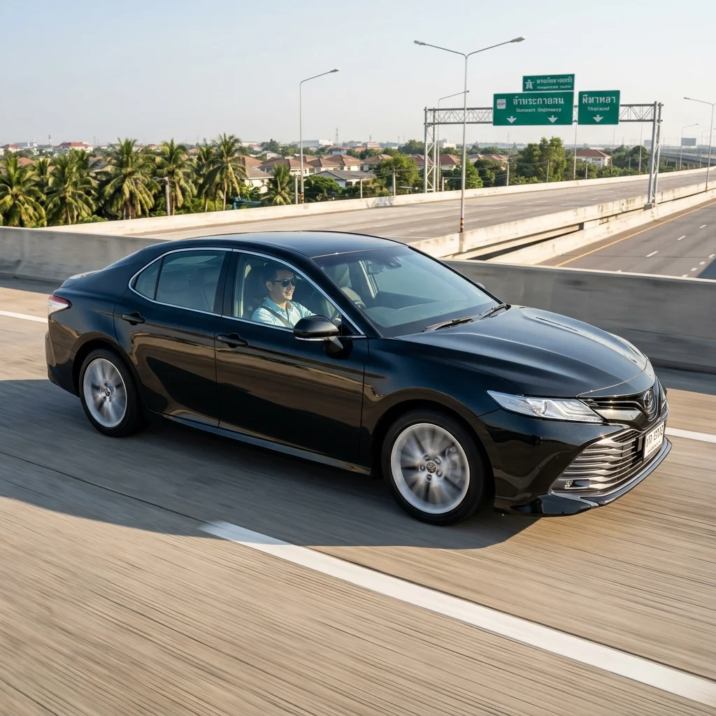 Black Toyota Camry sedan Black Toyota Camry sedan