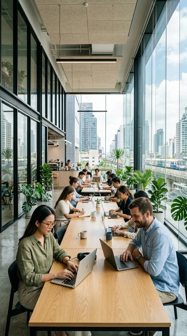 Modern Bangkok co-working hub Modern Bangkok co-working hub