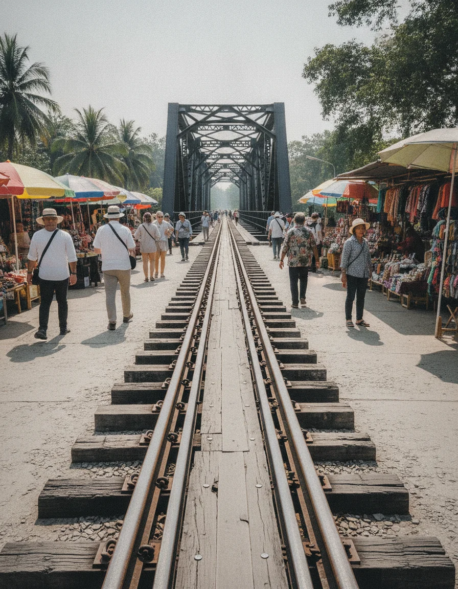 Bridge Over the River Kwai railway approach