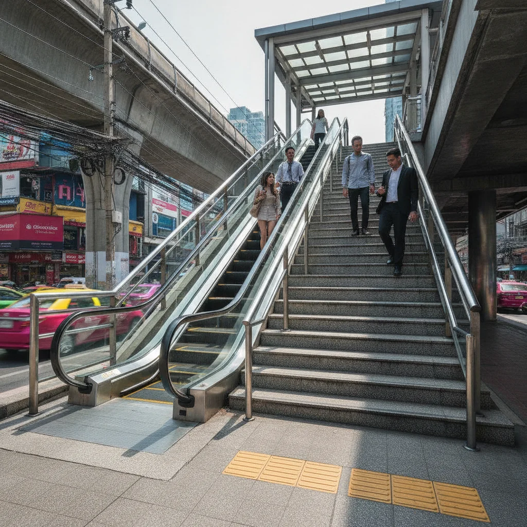 BTS Skytrain Entrance Infrastructure