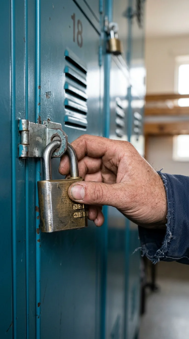 traveller's hand and combination padlock traveller's hand and combination padlock
