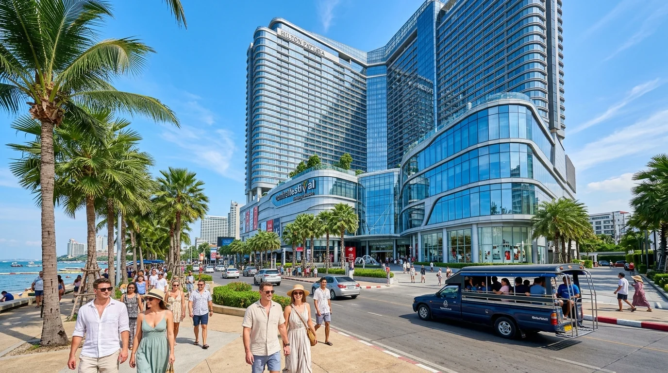 Central Pattaya and Hilton Pattaya complex Central Pattaya and Hilton Pattaya complex