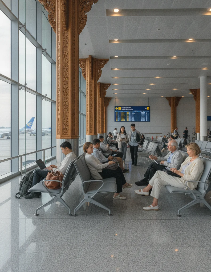 diverse international and local passengers diverse international and local passengers