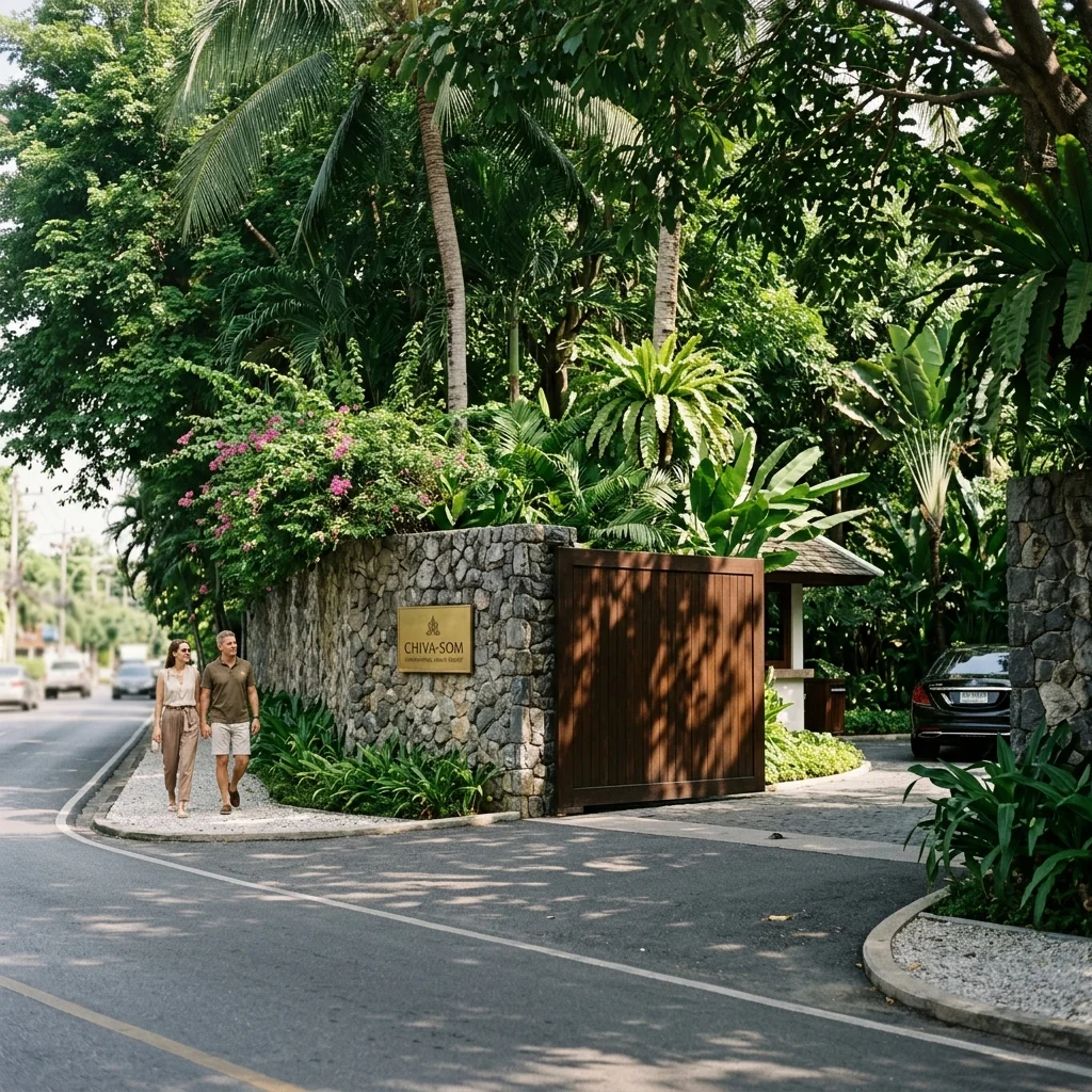 Chiva-Som International Health Resort Main Entrance Chiva-Som International Health Resort Main Entrance