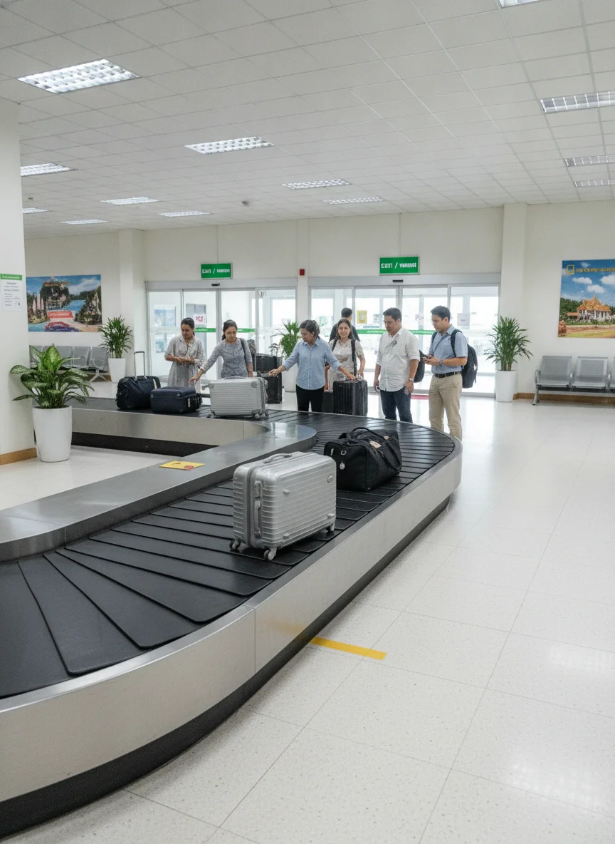 Baggage reclaim carousel at Chumphon Airport (CJM) Baggage reclaim carousel at Chumphon Airport (CJM)