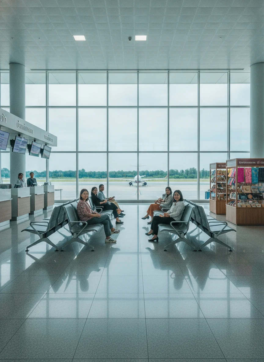 Chumphon Airport Departure Lounge Chumphon Airport Departure Lounge