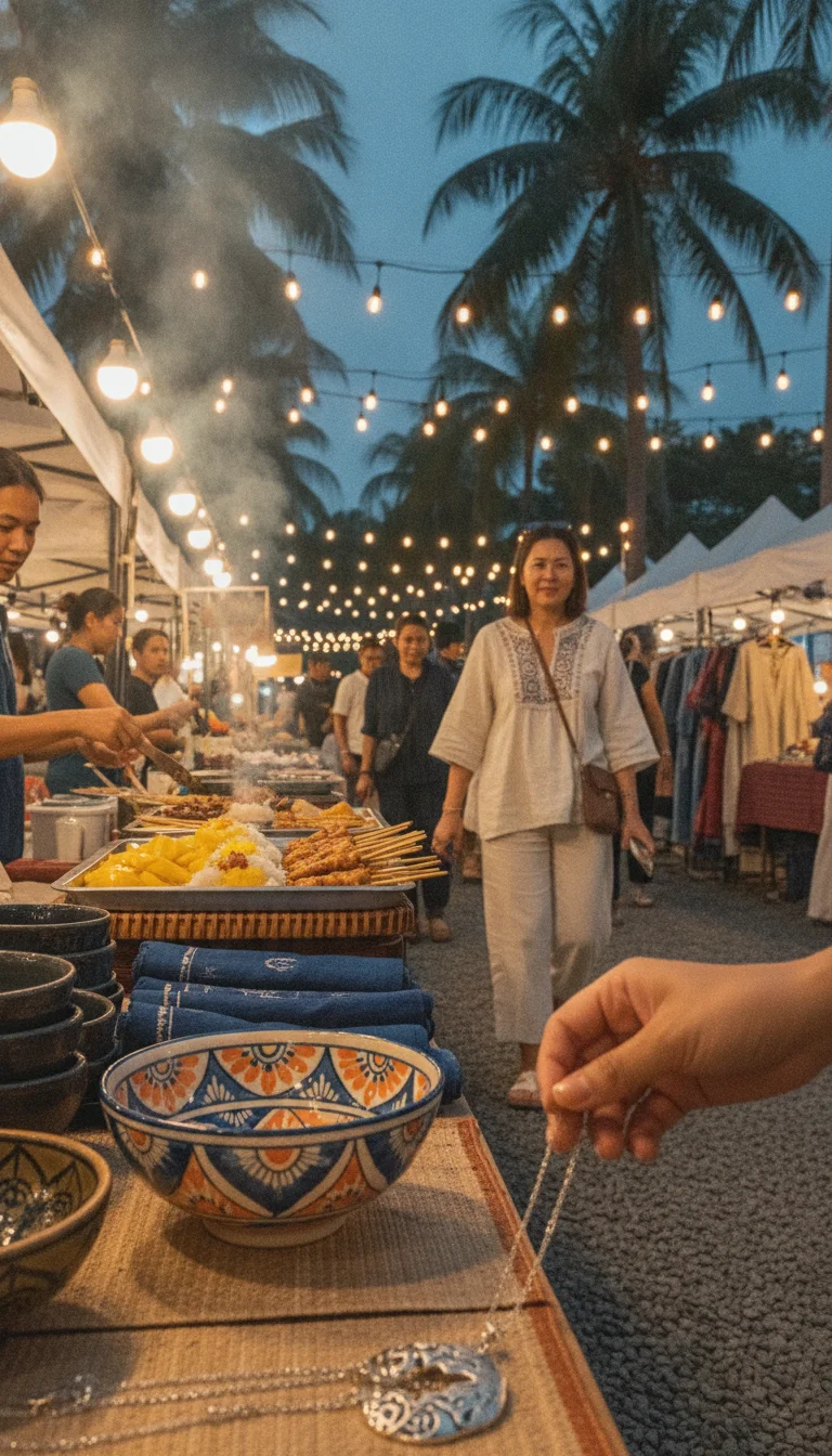 Artisanal crafts and street food of Cicada Market