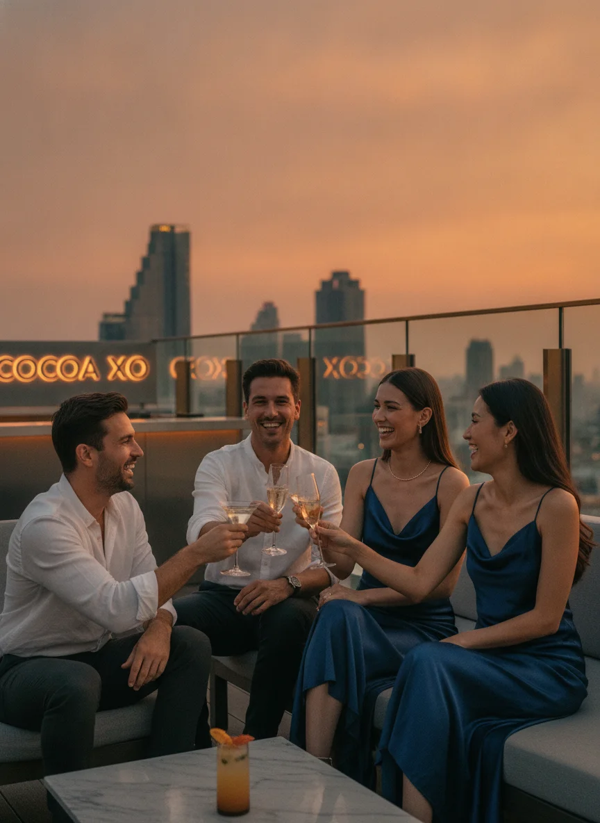 group of guests at Cocoa XO