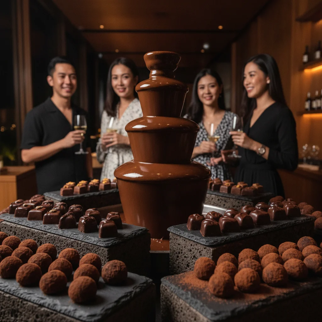 Cocoa XO chocolate buffet display