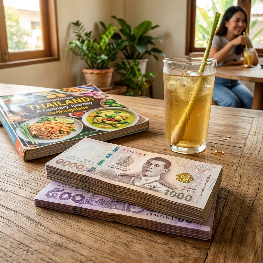 Thai Baht currency stack Thai Baht currency stack