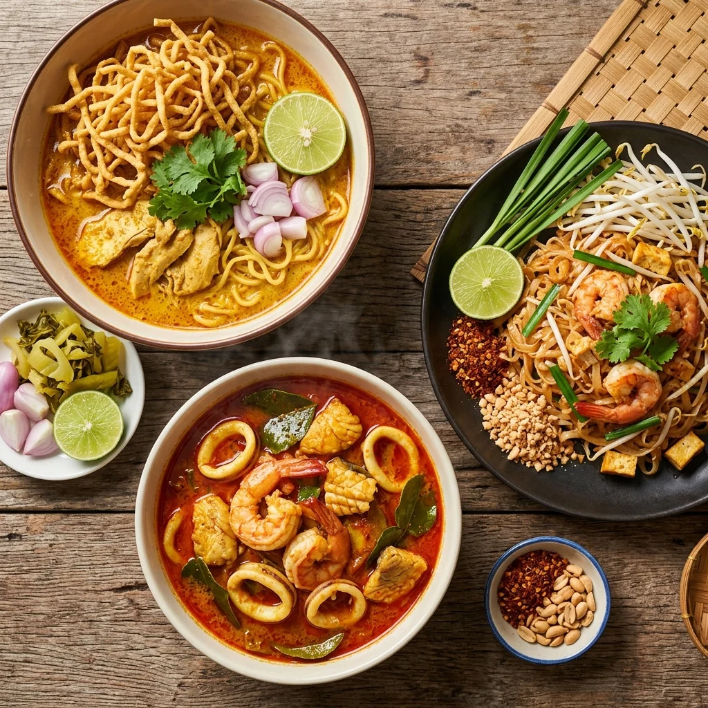 Trio of Regional Thai Dishes Trio of Regional Thai Dishes