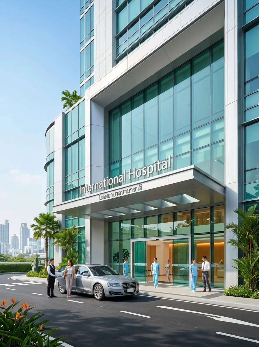 Modern International Hospital Exterior Modern International Hospital Exterior