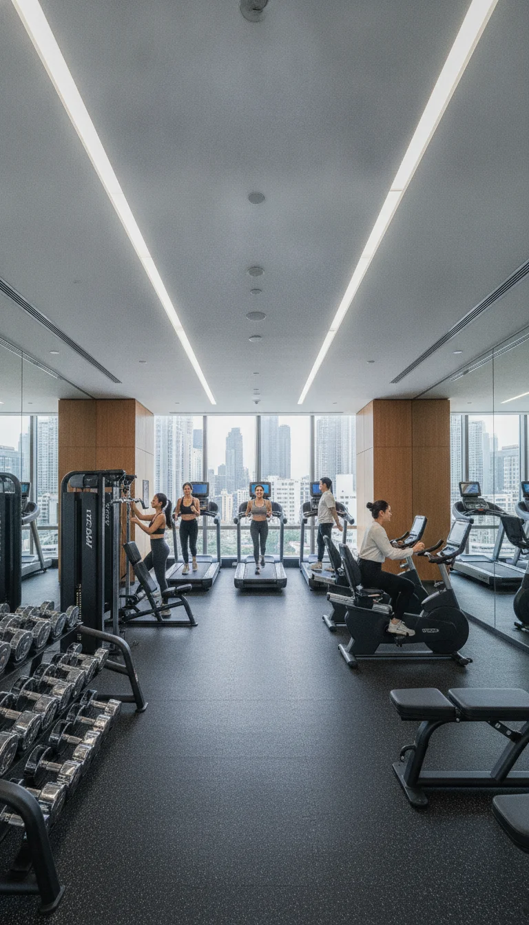 luxury hotel fitness center