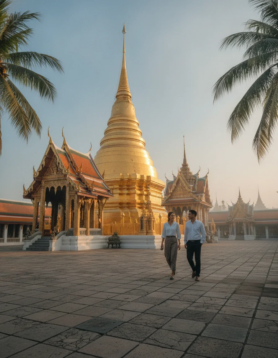 Traditional Thai Buddhist Temple (Wat) Traditional Thai Buddhist Temple (Wat)