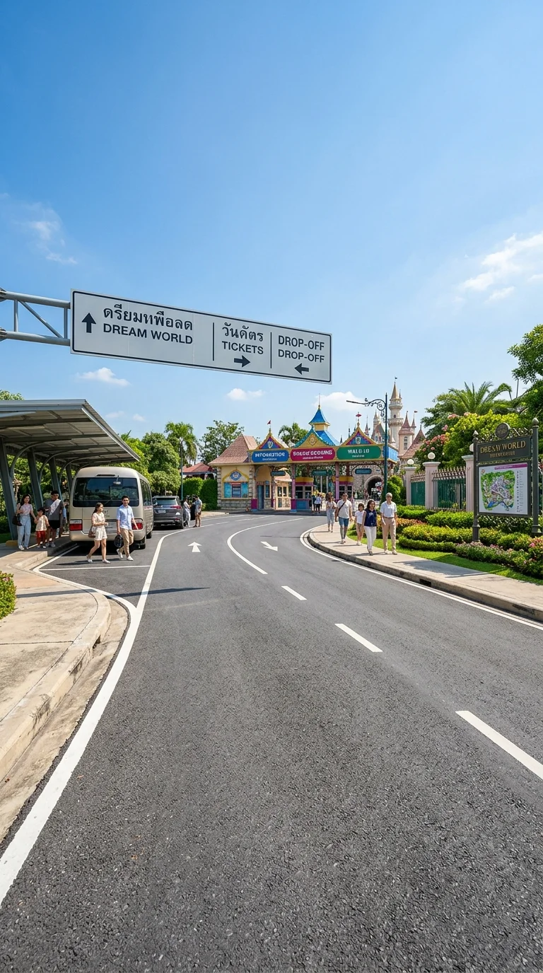 Entrance infrastructure of Dream World, Thanyaburi
