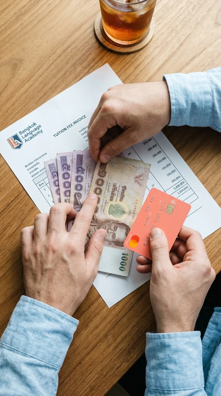 Hands sorting currency and documents Hands sorting currency and documents