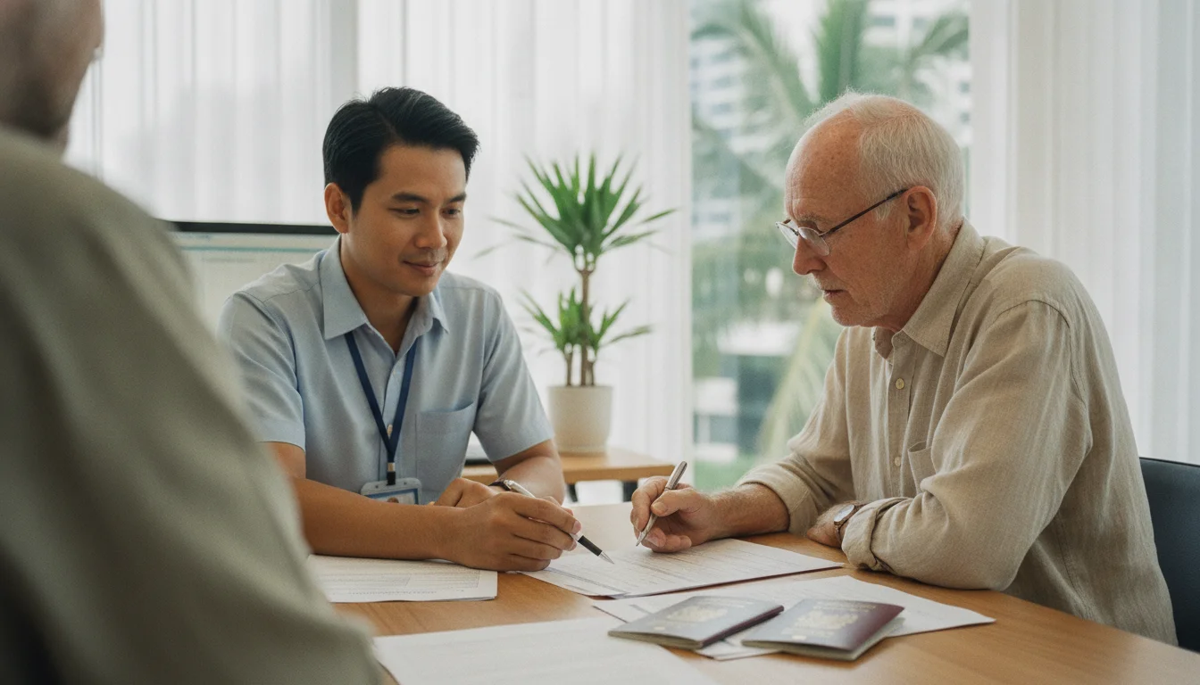 Older British man and Thai visa consultant Older British man and Thai visa consultant