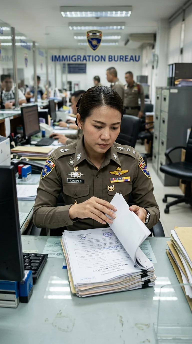 Thai immigration officer Thai immigration officer