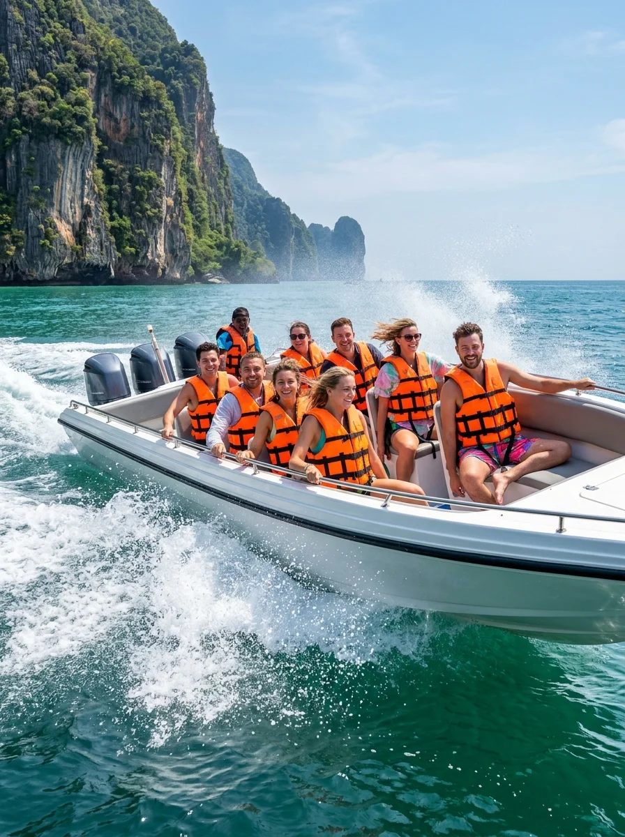 multi-engine speedboat multi-engine speedboat