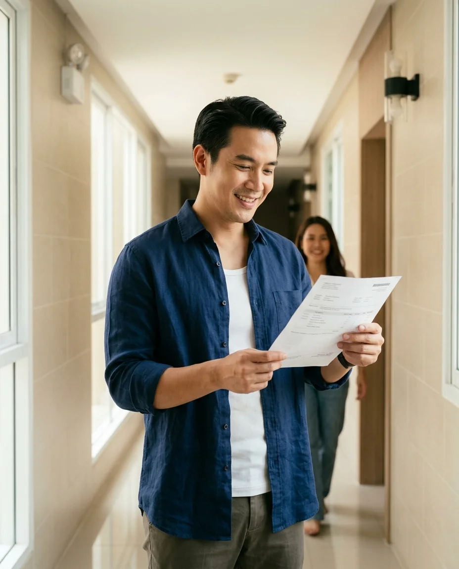 Thai tenant in their mid-30s Thai tenant in their mid-30s