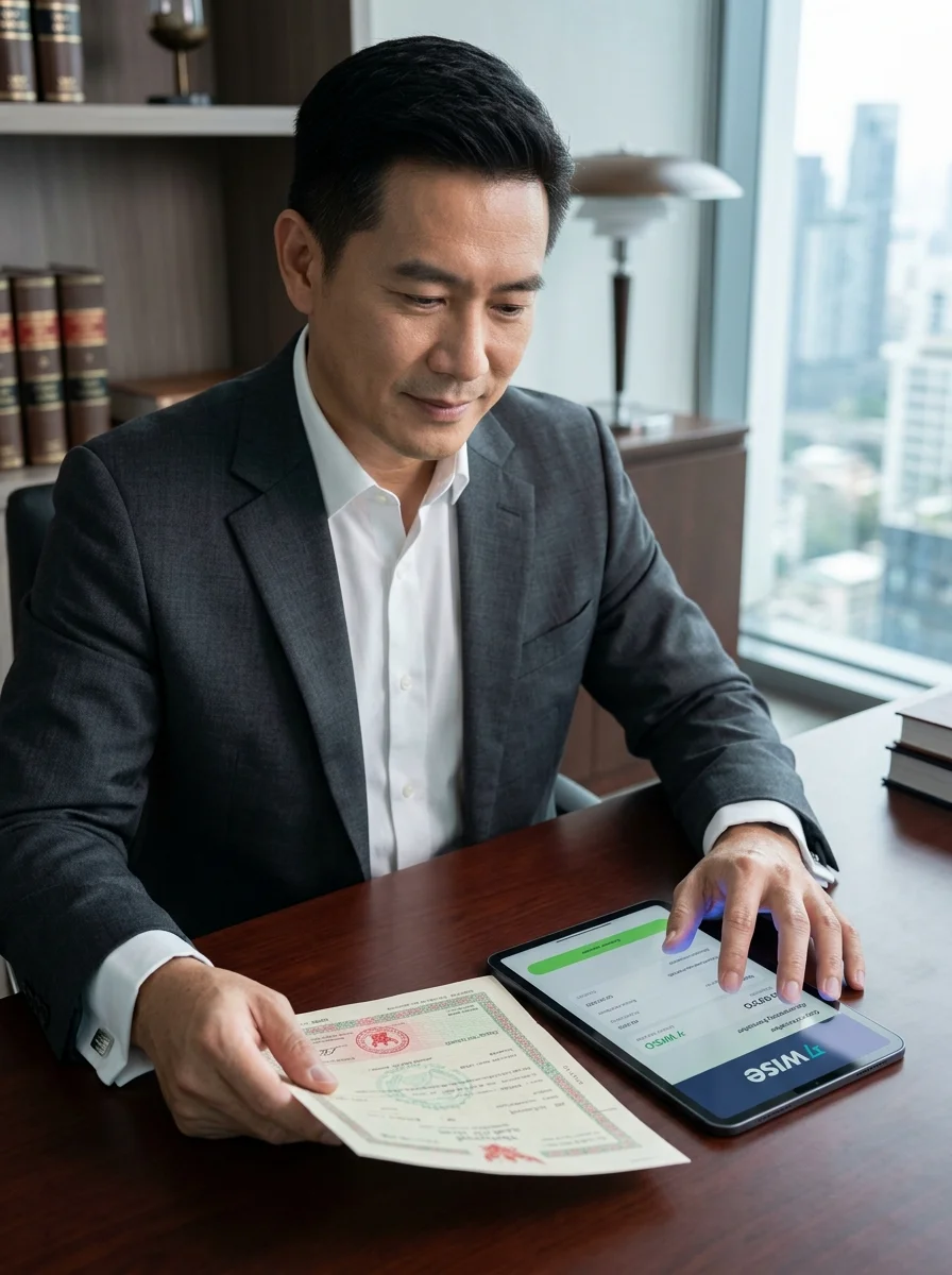 Legal professional reviewing documents Legal professional reviewing documents