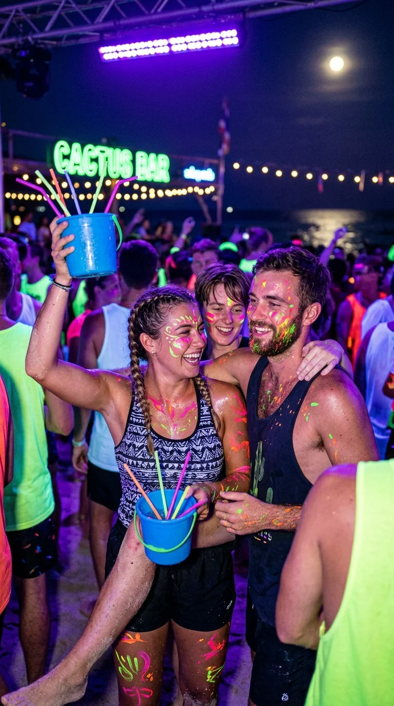 Full Moon Party attendees Full Moon Party attendees