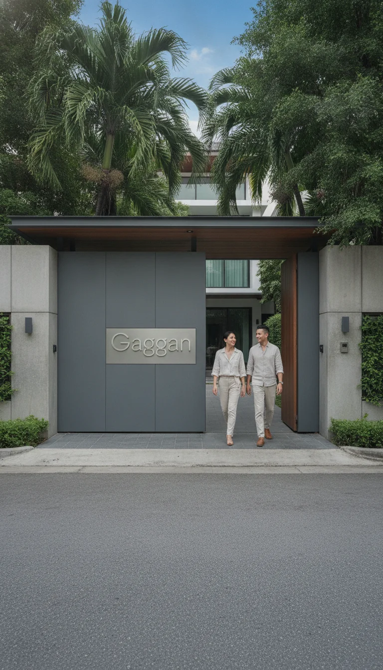 Entrance gate of Gaggan Bangkok