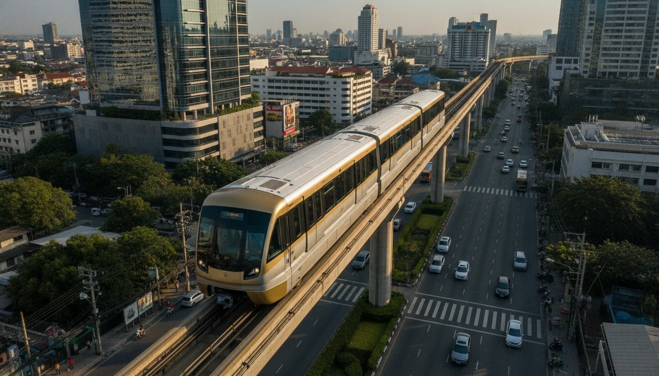 Bangkok Gold Line Monorail (Bombardier Innovia APM 300) Bangkok Gold Line Monorail (Bombardier Innovia APM 300)