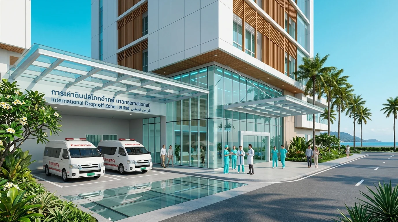 Modern Thai Hospital Exterior Modern Thai Hospital Exterior
