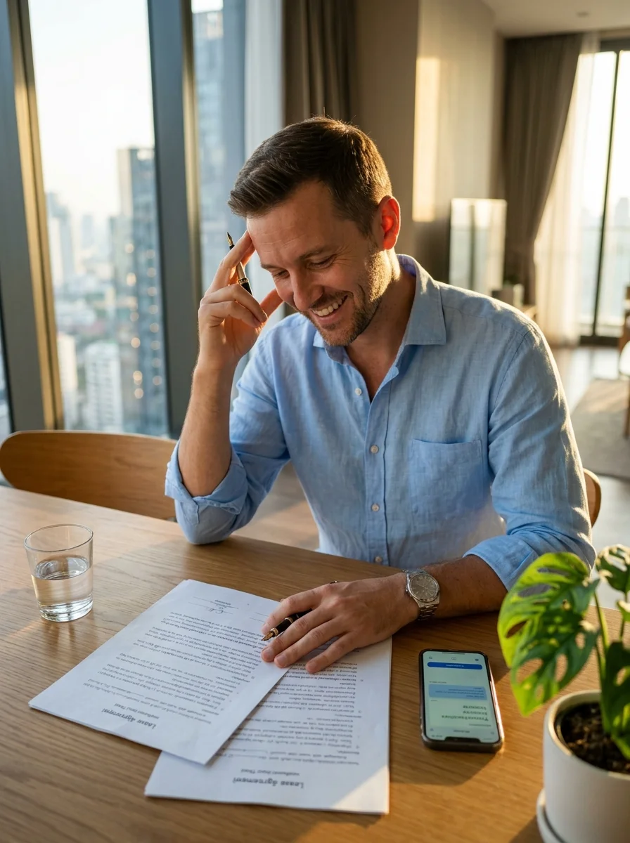 Expat male in his late 30s Expat male in his late 30s