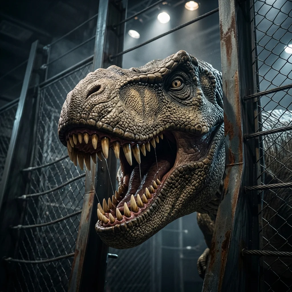 Tyrannosaurus rex animatronic