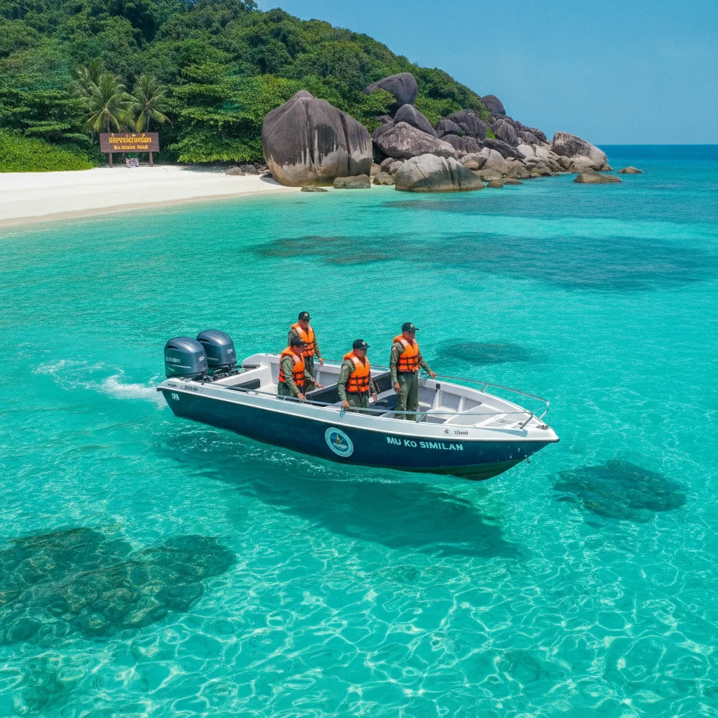 Thai Marine National Park ranger boat Thai Marine National Park ranger boat