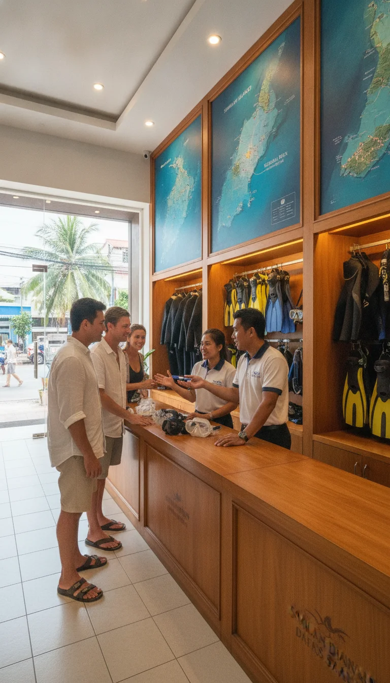 Similan Diving Safaris street-front office Similan Diving Safaris street-front office