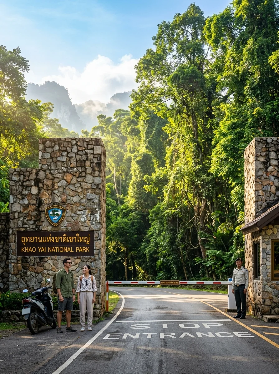Khao Yai National Park Northern Entrance Gate Khao Yai National Park Northern Entrance Gate