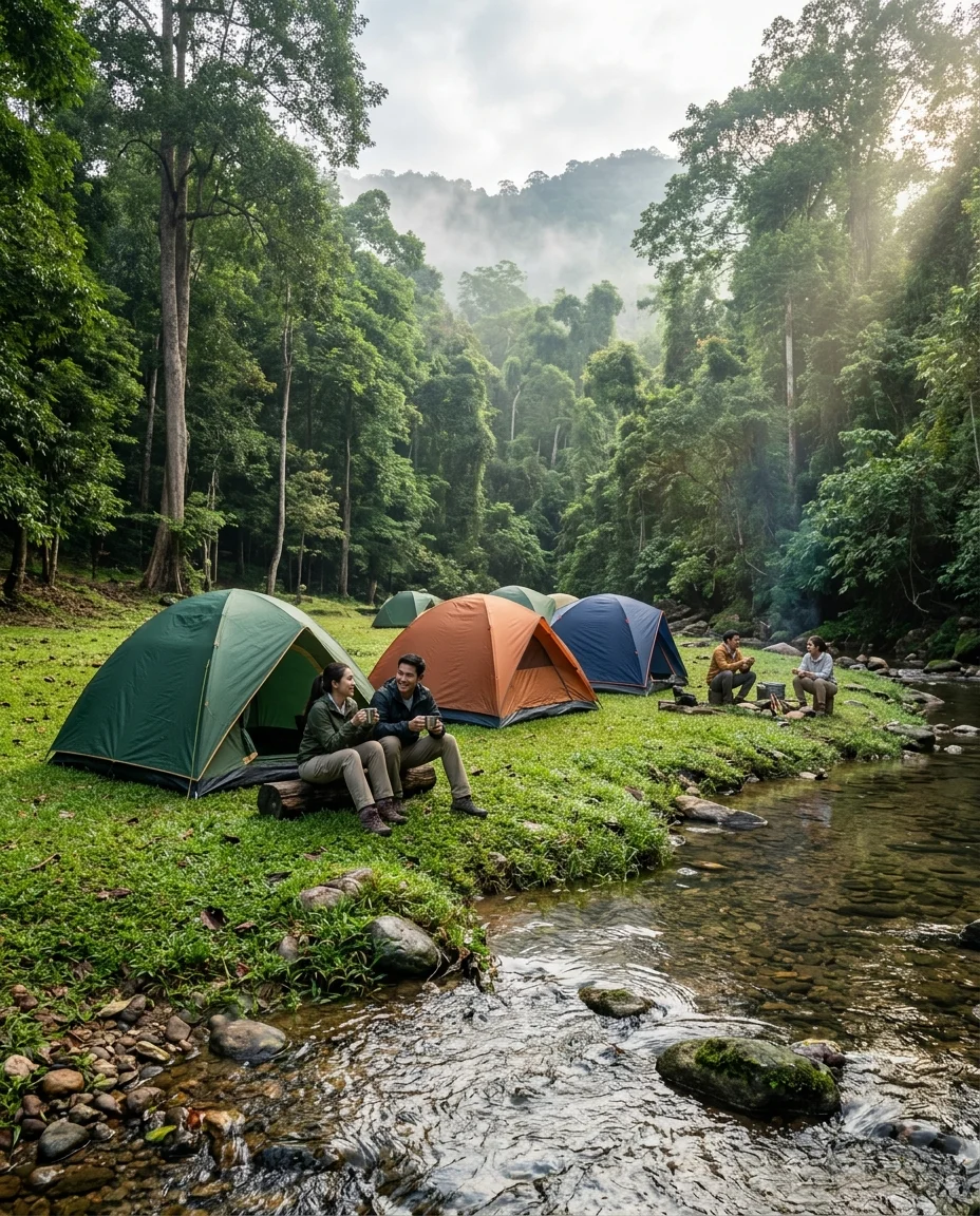 Lam Ta Khong Campsite at Khao Yai National Park Lam Ta Khong Campsite at Khao Yai National Park